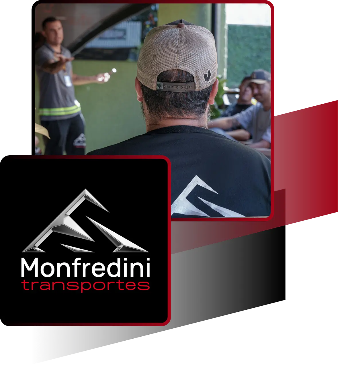 Equipe da Monfredini Transportes em treinamento interno, reforçando o compromisso com a qualidade Monfredini.